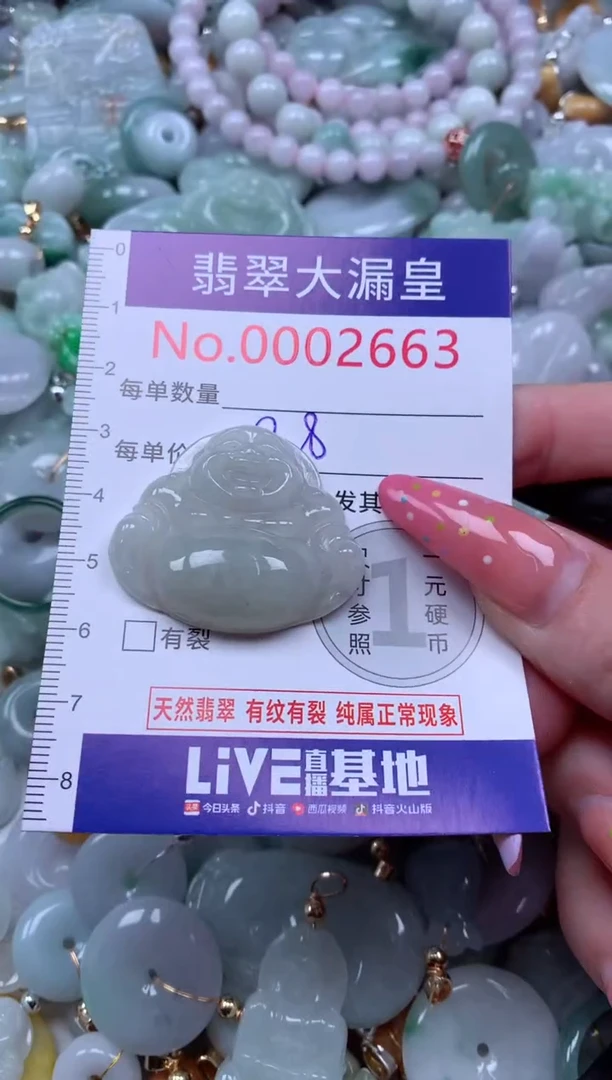 翡翠未镶嵌吊坠(不含链)2663