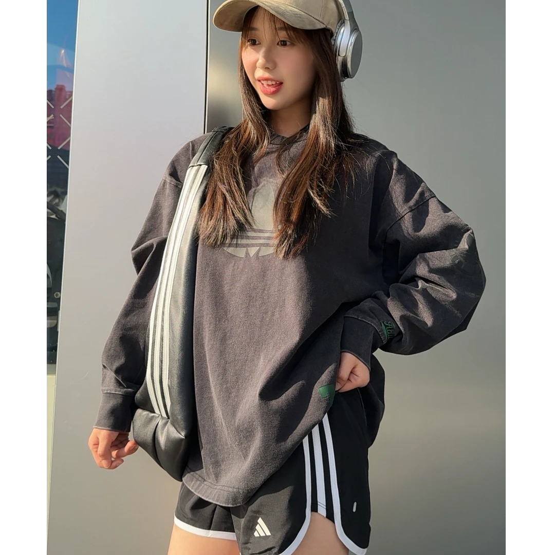 【滔搏联动】adidas/阿迪达斯休闲运动长袖T恤JN0777