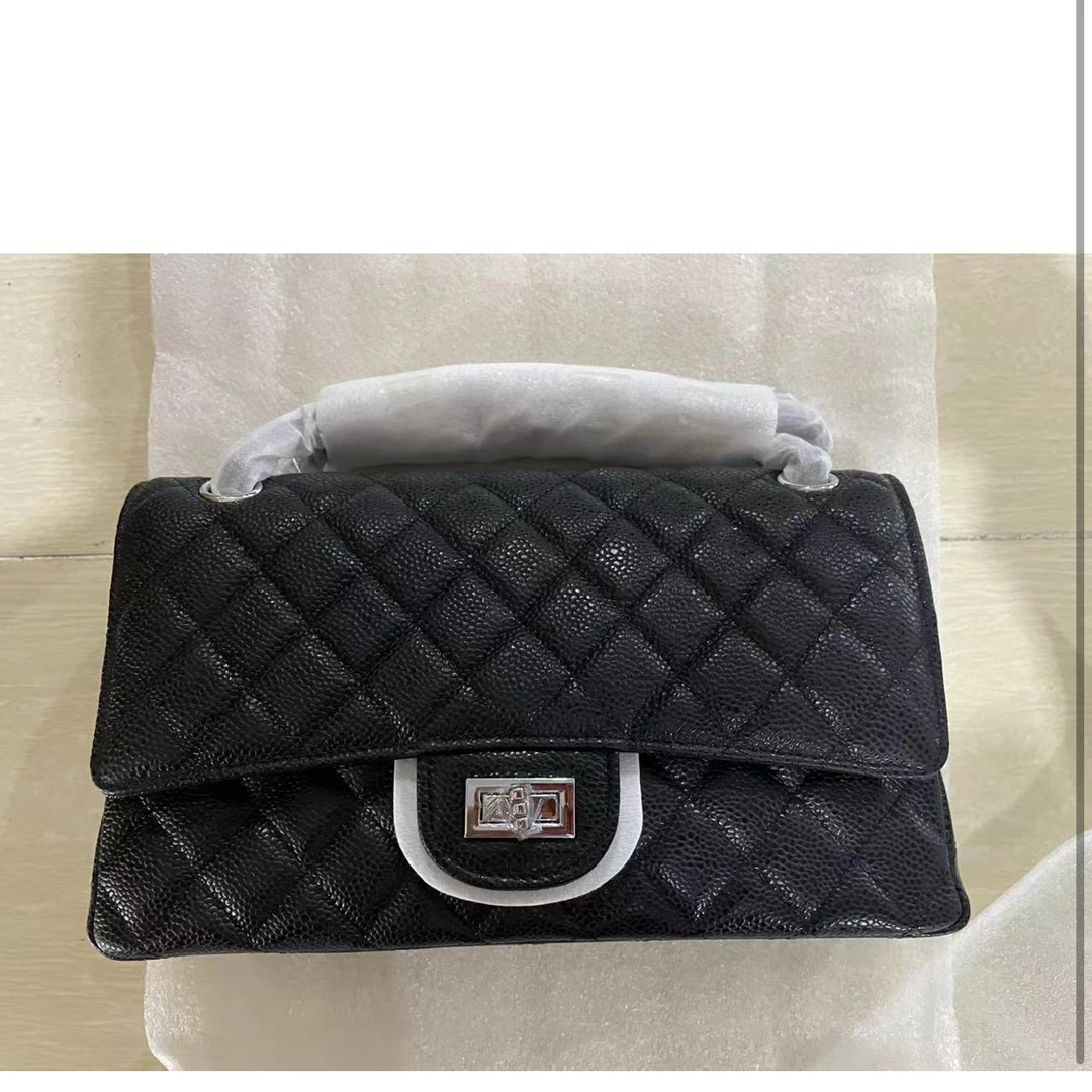 【母亲节礼物】LZ-2550-黑色鱼子酱RAIN.CUN轻奢小众时尚女士包