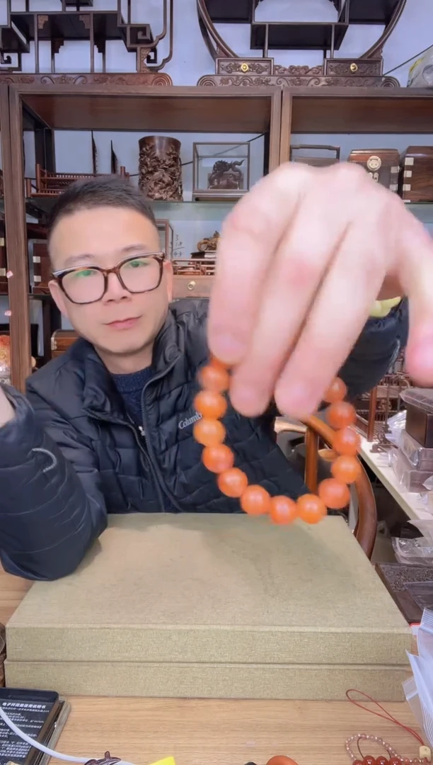 【闪购商品】乌木类书架894南川料1.0单圈手串