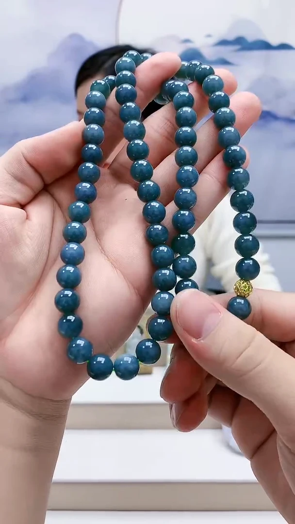 未镶嵌定制翡翠4852bb-毛货珠链8
