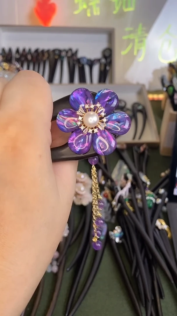 非金属木质美丽发簪