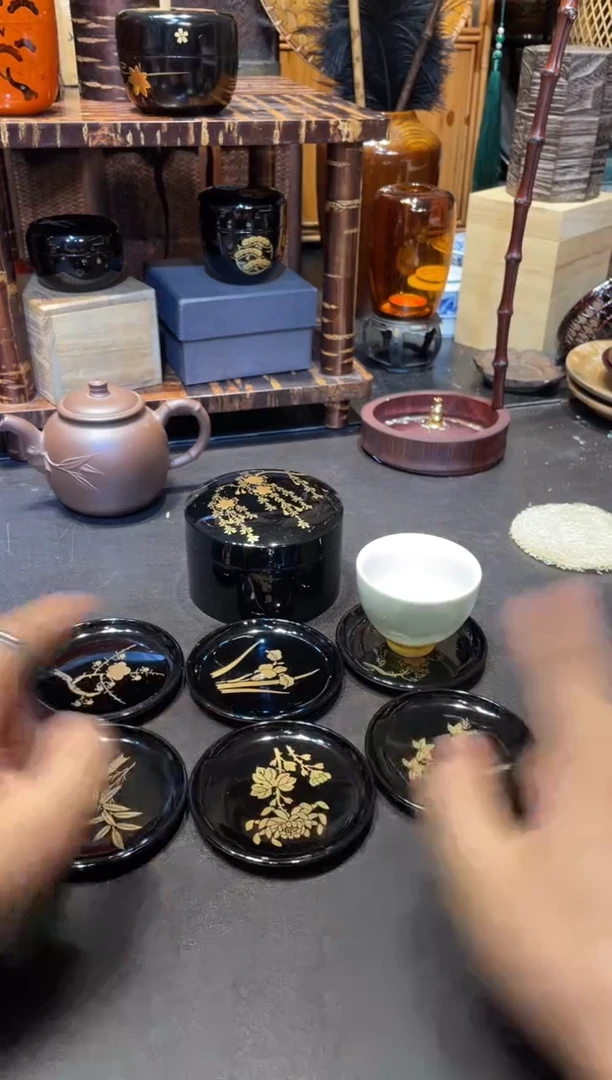 杯垫套装  大漆漆器大漆漆器大漆漆器