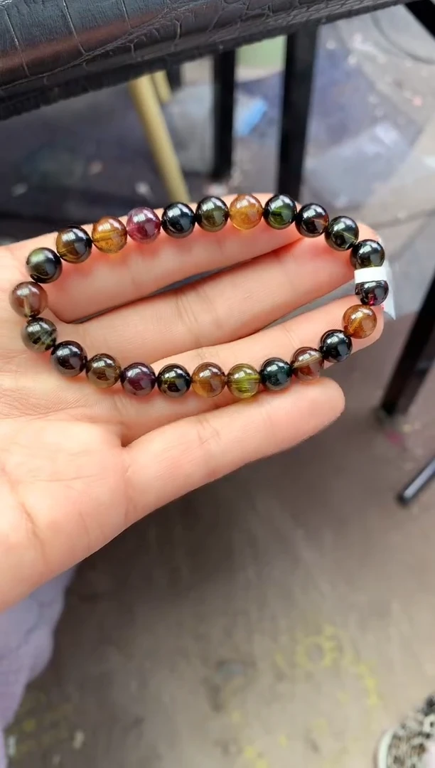 未镶嵌手串碧玺多样性发一条