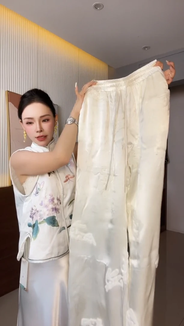7065毛巾绣 裤子  L105-115