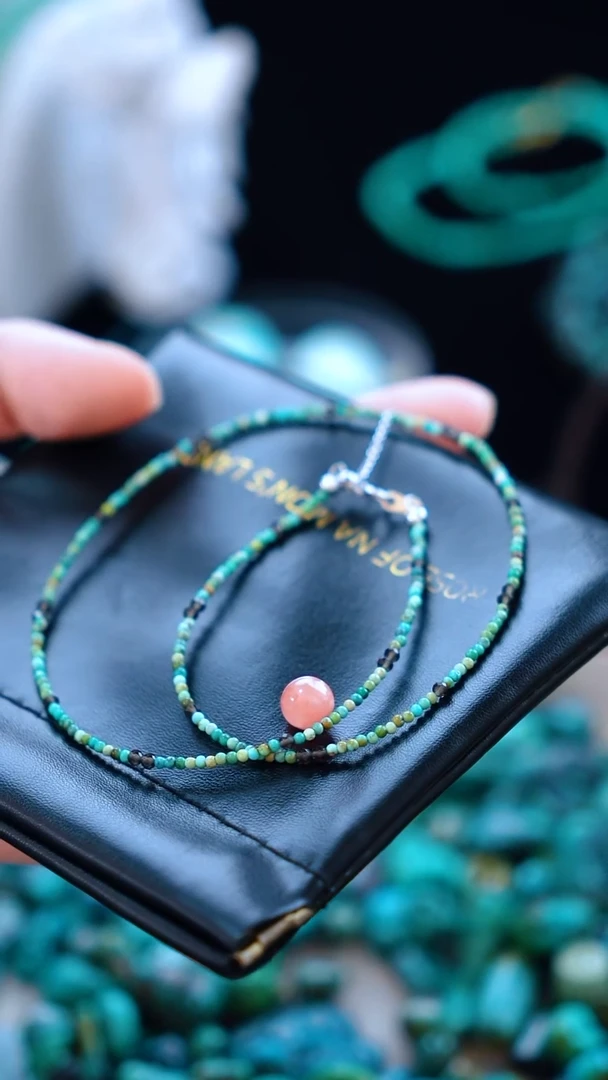 玛瑙/玉髓项链未镶嵌绿松项链