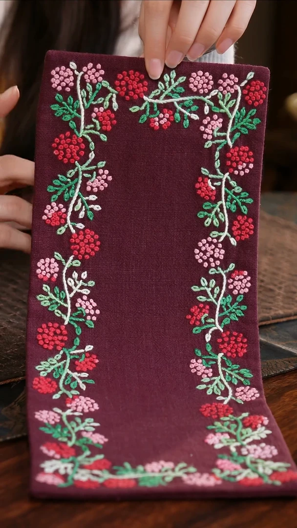 【闪购商品】织绣繁花似锦长小号茶席A款