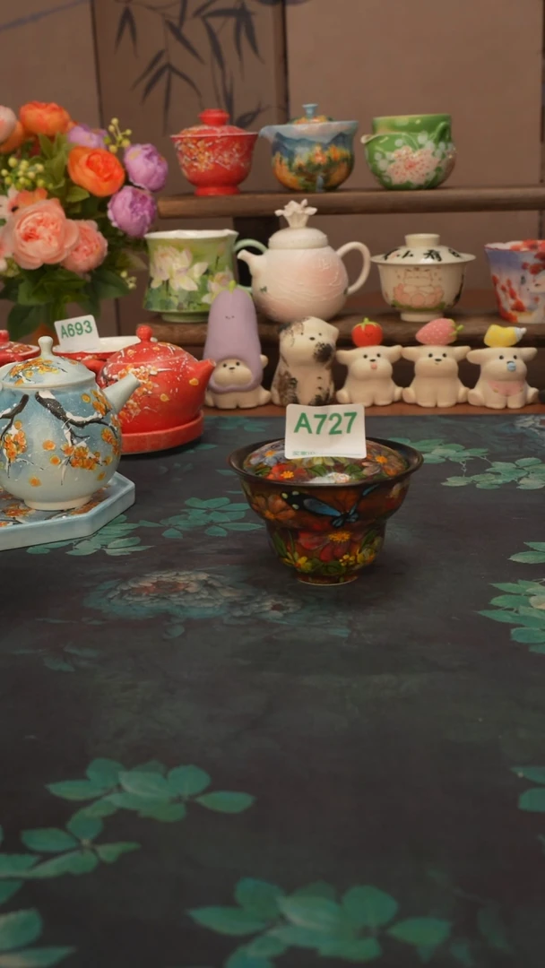 贰俩  莫奈的花园盖碗727