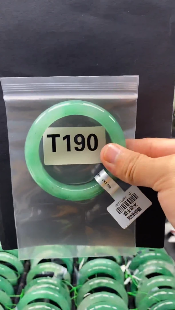 未镶嵌手镯石英质玉（非洲翠）57圈口T190