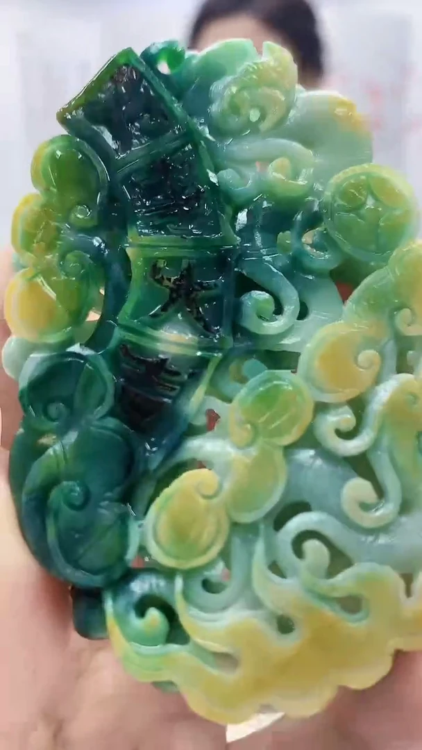 未镶嵌定制翡翠4829xx-毛货挂件135