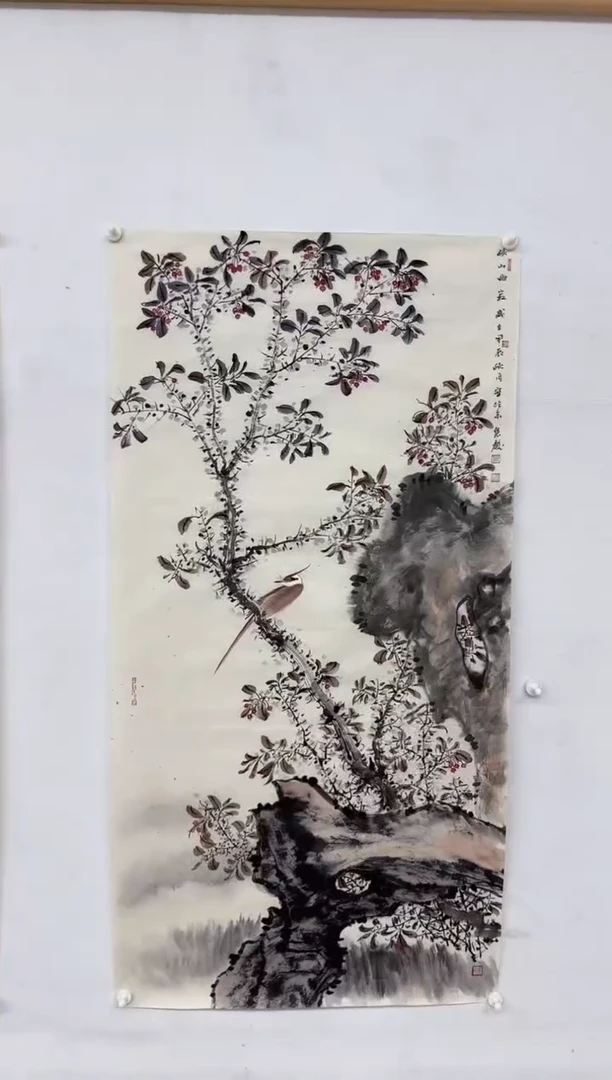 国画郭慧庆*8平尺国画