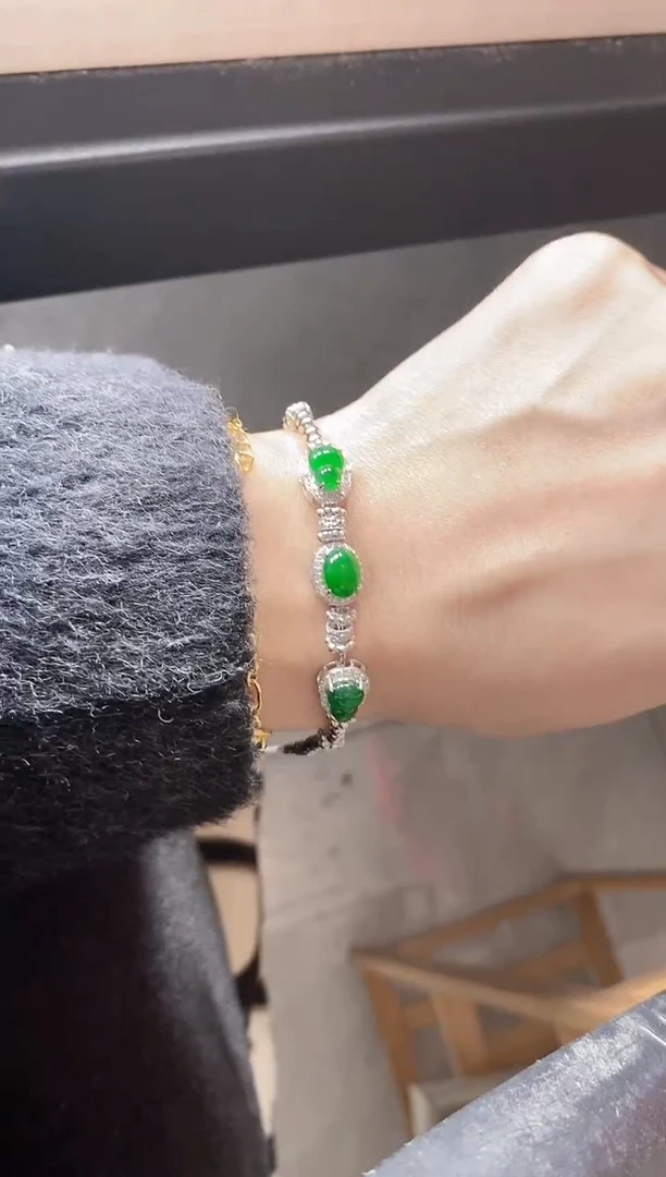 银S925镶嵌戒指翡翠5151-5