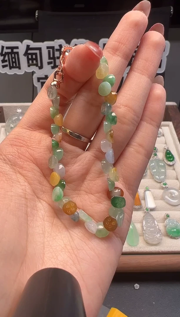 未镶嵌手串翡翠 缅甸珠宝严选