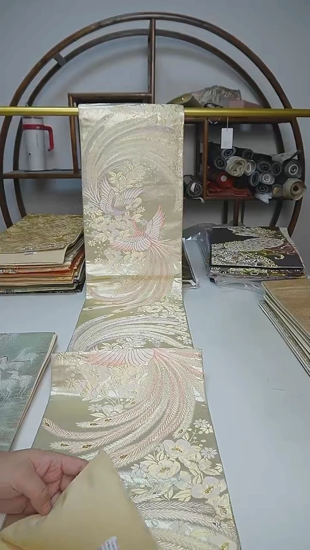 织绣46西阵织六通花鸟