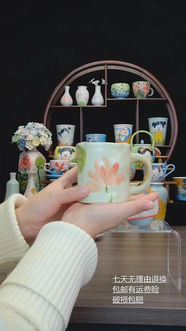 【闪购商品】摆件景德镇纯手工手绘、高温釉下彩