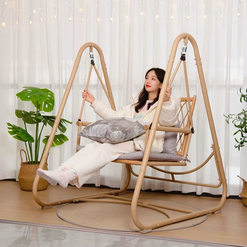 紫叶【明轩秋千】户外庭院花园吊椅吊床室内家用摇椅吊篮阳台秋千椅