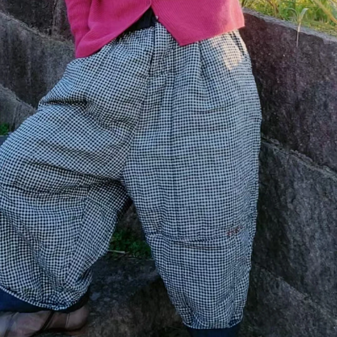 棉裤洋气时尚休闲百搭复古加绒韩版冬季