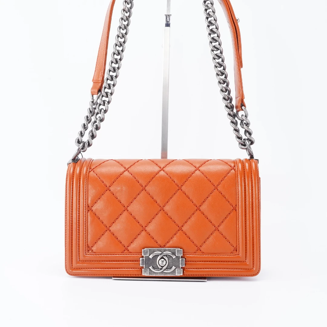 95新 Chanel/香奈儿 【总仓一口价】 leboy中号外缝线/BG23001198