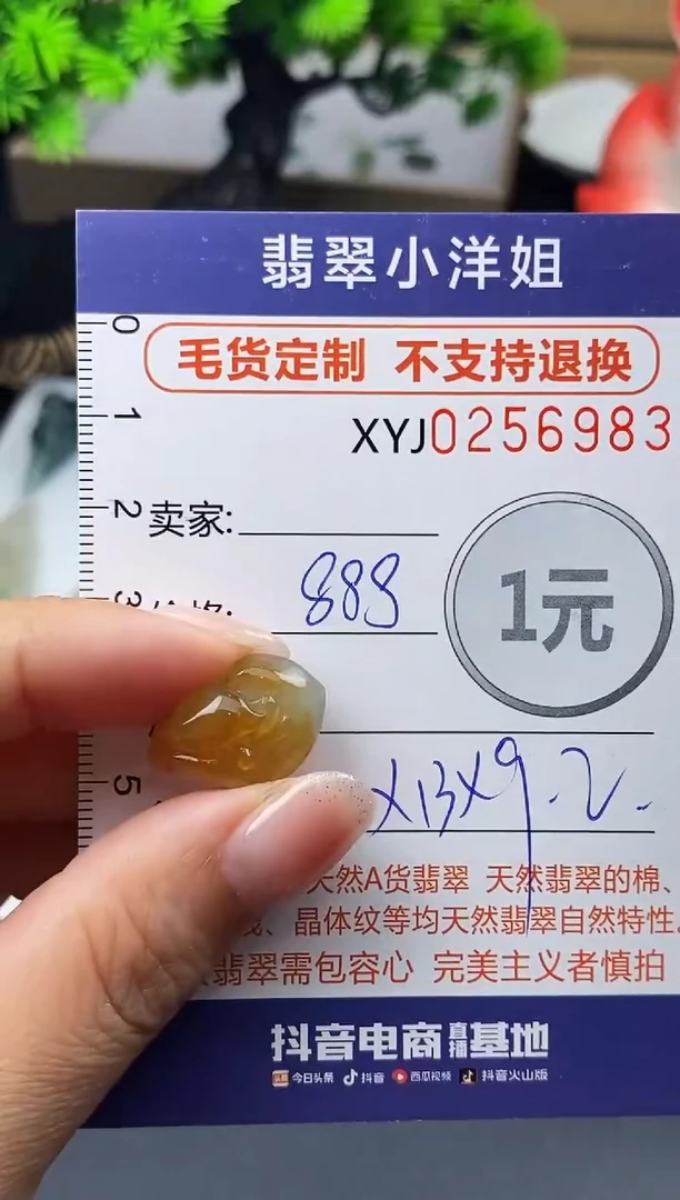 定制翡翠未镶嵌秋*毛货商品 不退换/ 6983