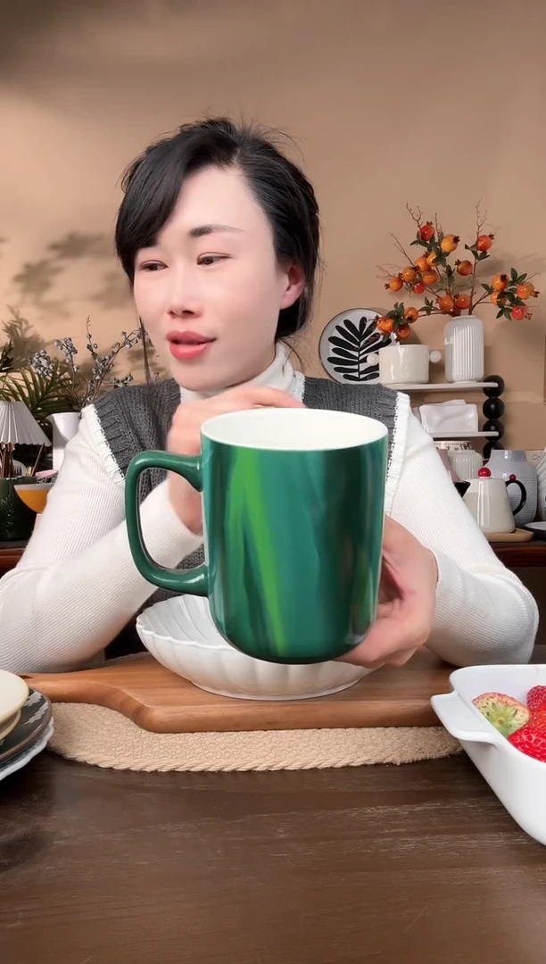 【闪购商品】瓷片星爸爸绿杯微瑕