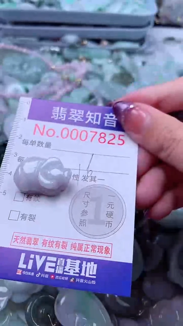 翡翠未镶嵌吊坠(不含链)7825