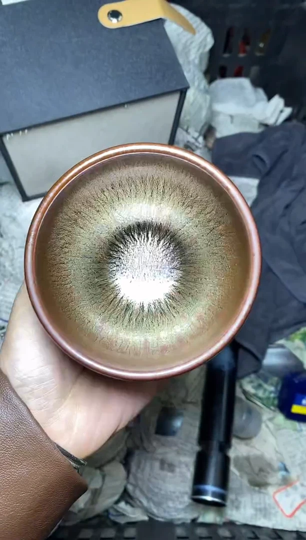 【闪购商品】茶盏金丝万缕 盏三疯建盏茶器