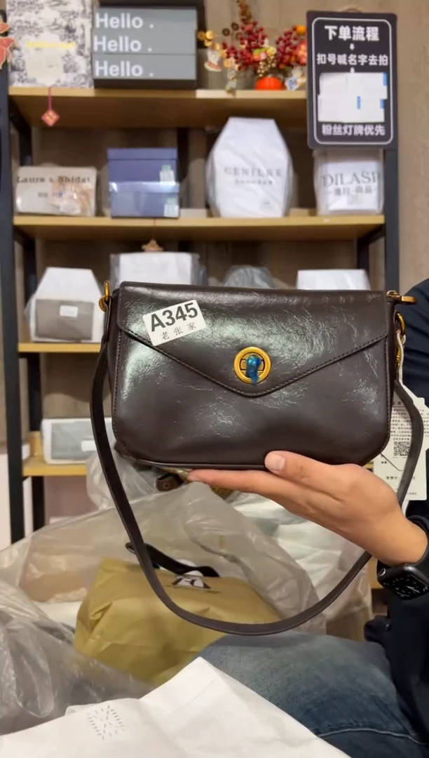 小牛剖层皮革老张家女包345