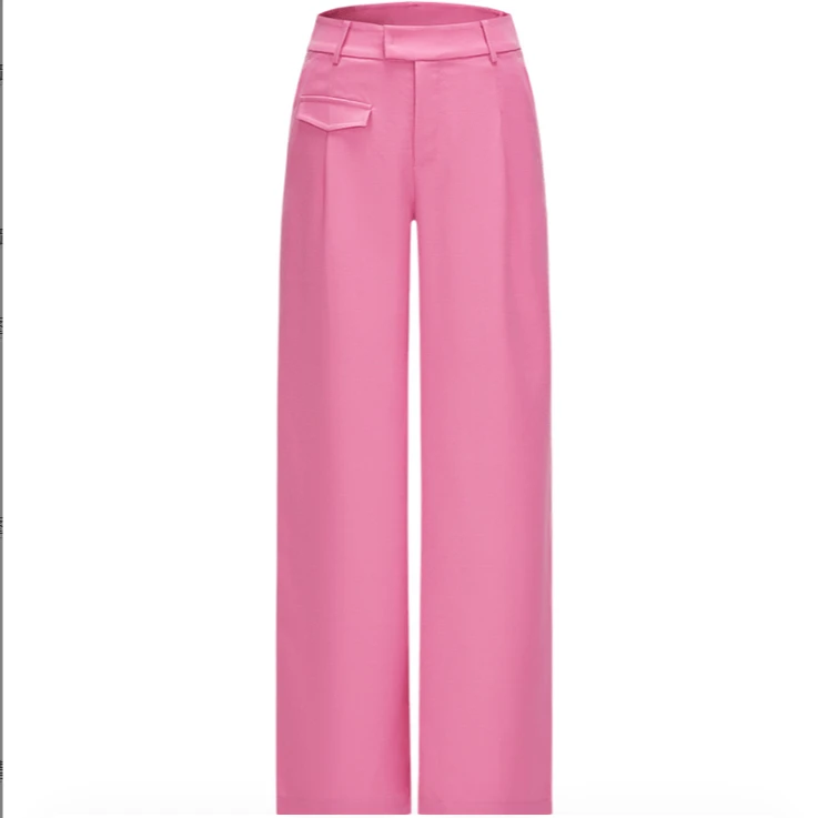 【小余专属】纯色直筒裤早春新款高腰羊毛休闲长裤Y102308687