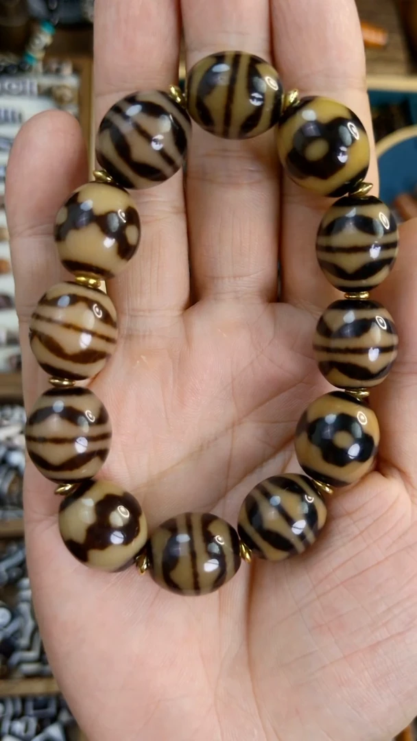 未镶嵌玛瑙/玉髓珠宝奇石梵藏达洛多宝手串