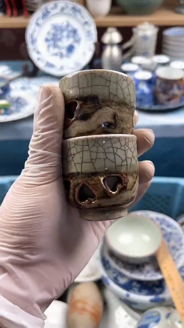 瓷片英歌瓷器满19.9包邮