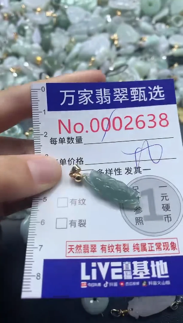 吊坠(不含链)未镶嵌翡翠2638