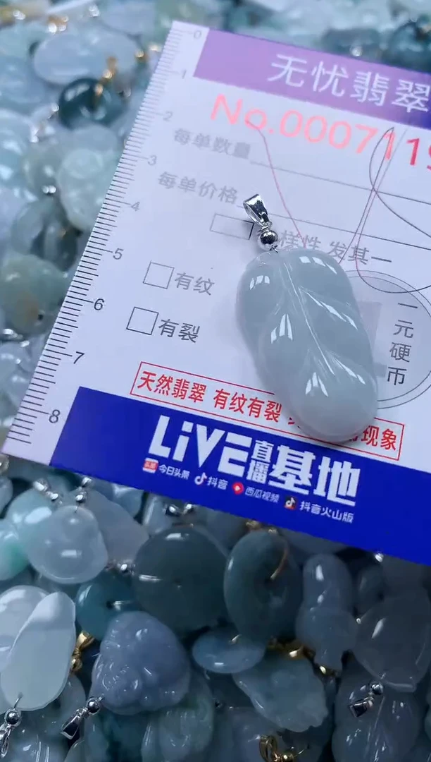 翡翠未镶嵌吊坠(不含链)7119