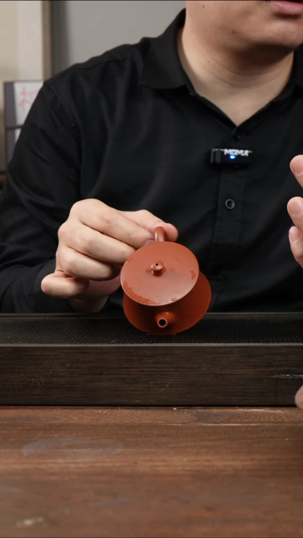 茶杯紫砂钰*朱泥小云柱     100CC