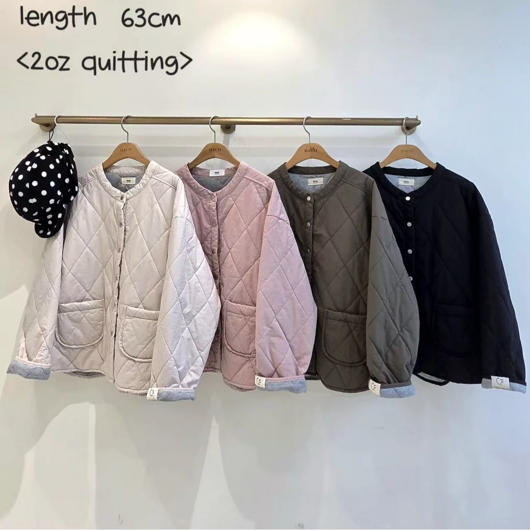 韩国正品/不支持退换/哈/菱格棉服/1204