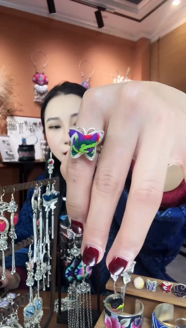 【闪购商品】刺绣纯手工民族风戒指