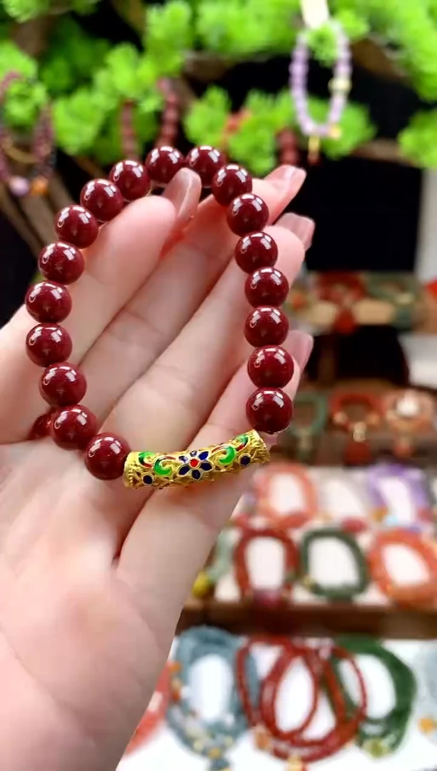 【闪购商品】石英质玉手饰未镶嵌朱