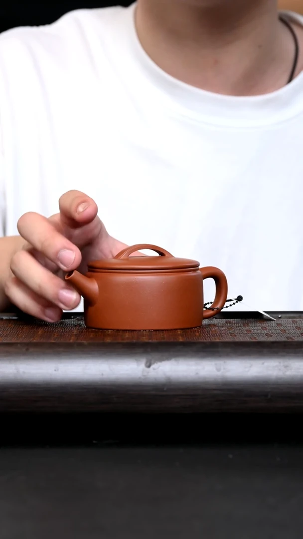 茶杯紫砂HT16977 汉瓦 朱砂 160cc