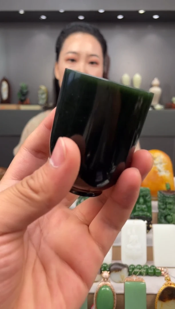 和田玉未镶嵌把件茶杯（多样性发货）