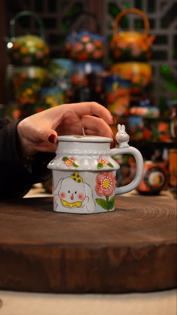 陶瓷油画手绘釉下彩