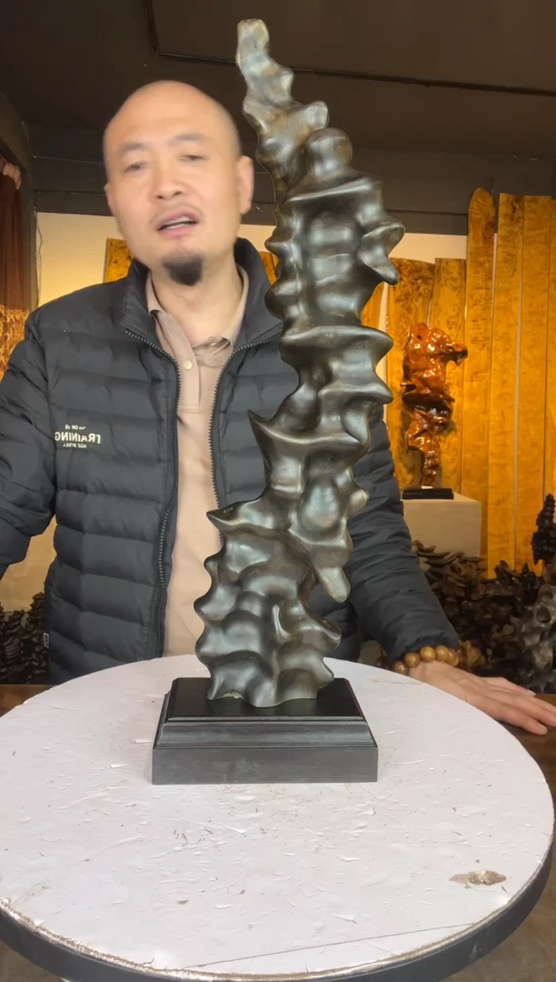 金丝楠奇**莊479金丝楠自然随型摆件