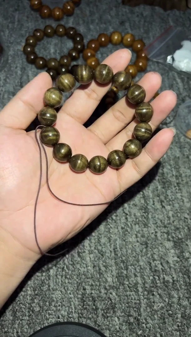 金丝楠手串/手链阴沉金丝楠1.5花纹款98