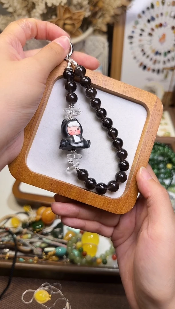 水晶摆件未镶嵌手机挂