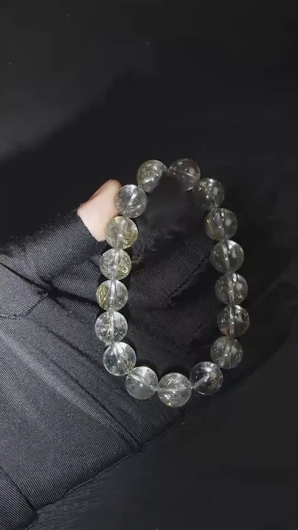水晶手链未镶嵌魔鬼发单圈12mm-多样性发其一