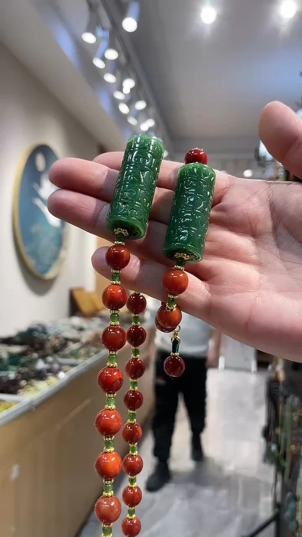 【闪购商品】和田玉颈饰未镶嵌吊坠手链一套