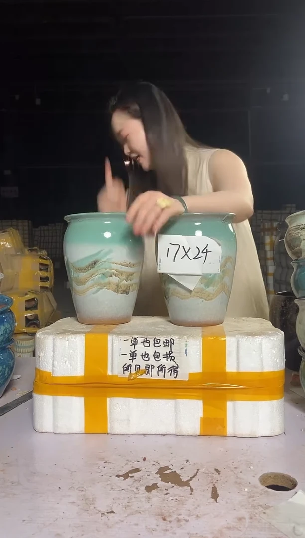 宜兴紫砂粗陶花盆17/24