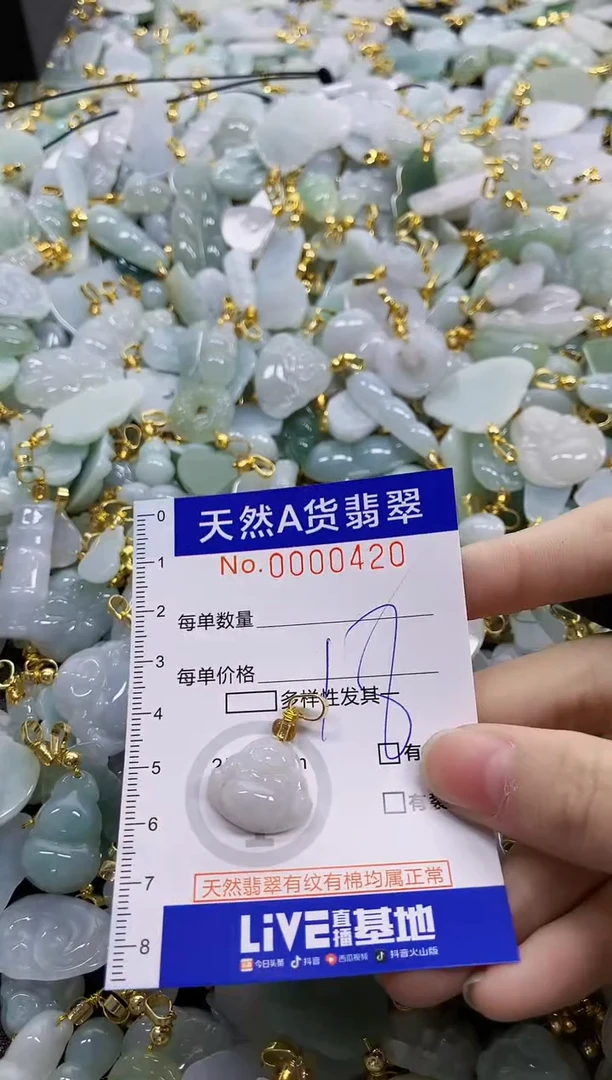 颈饰未镶嵌翡翠天然A货翡翠