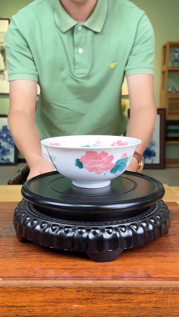 摆件国检鉴证中心-手绘-陶瓷芙蓉碗