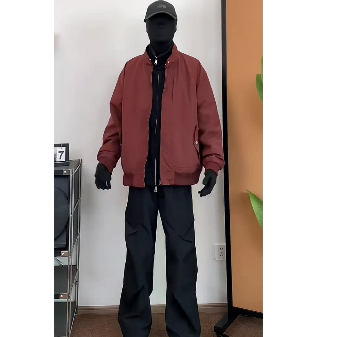 男生秋冬穿搭个性 cleanfit 小众高级感高知感外套牛仔裤套装94