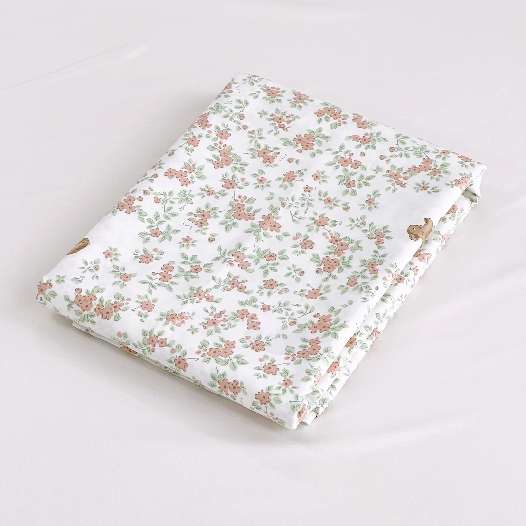 【京かわ会社】匹马棉床单 纯棉单人床单160*230cm 一只松鼠