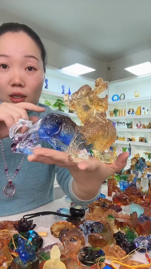 手工艺品琉璃金币貔貅